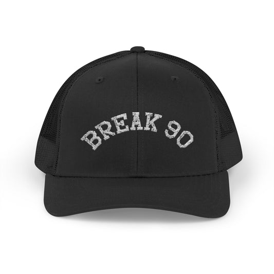 Break 90 Snapback Cap (WHITE LETTERING)